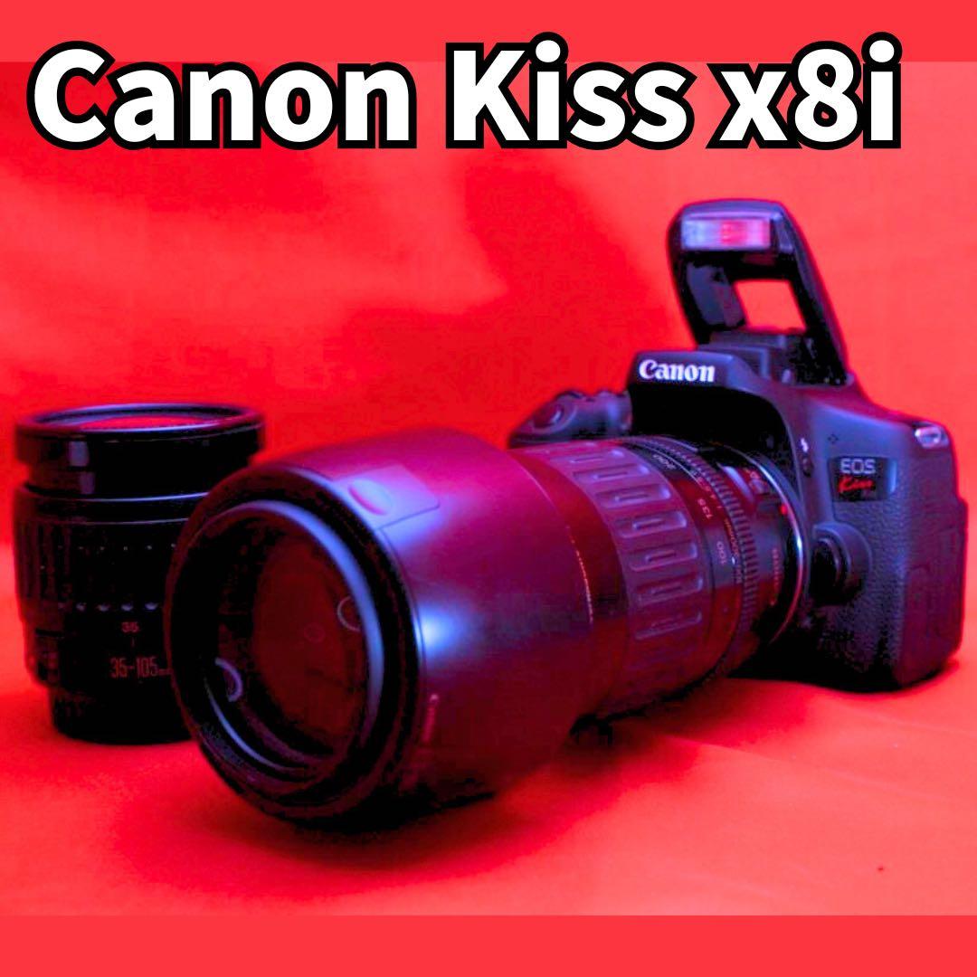 ⭐️超人気機種⭐️ Canon Kiss x8i ダブルレンズ　初心者オススメ