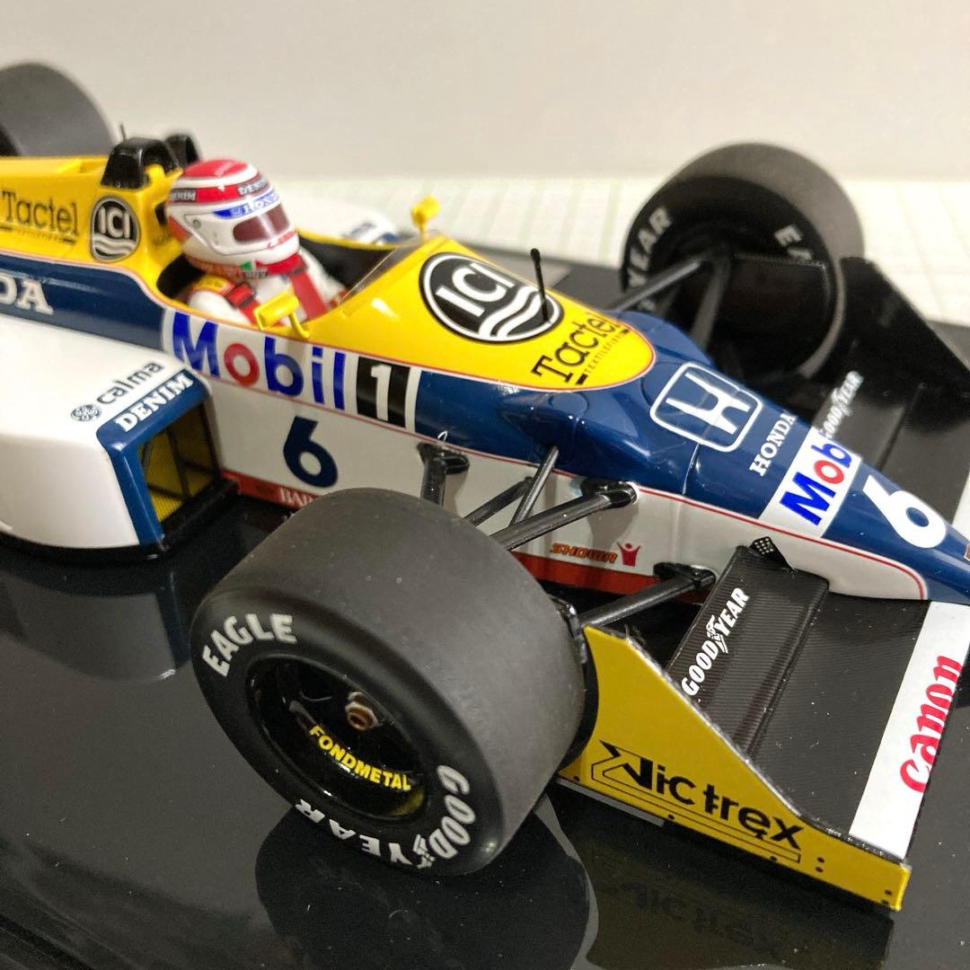 ミニチャンプス製　1/18 WILLIAMS HONDA FW11B ＃6