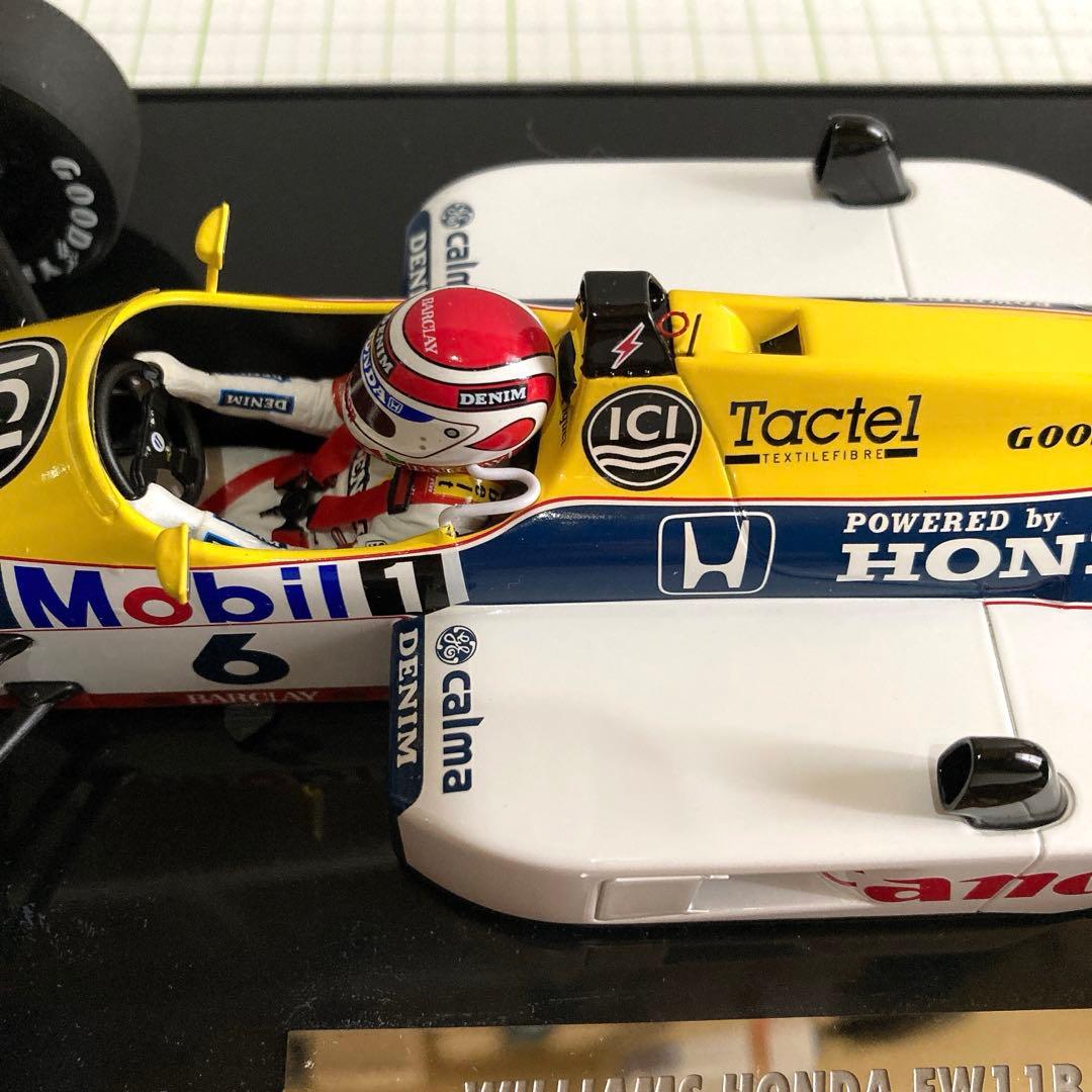 ミニチャンプス製　1/18 WILLIAMS HONDA FW11B ＃6