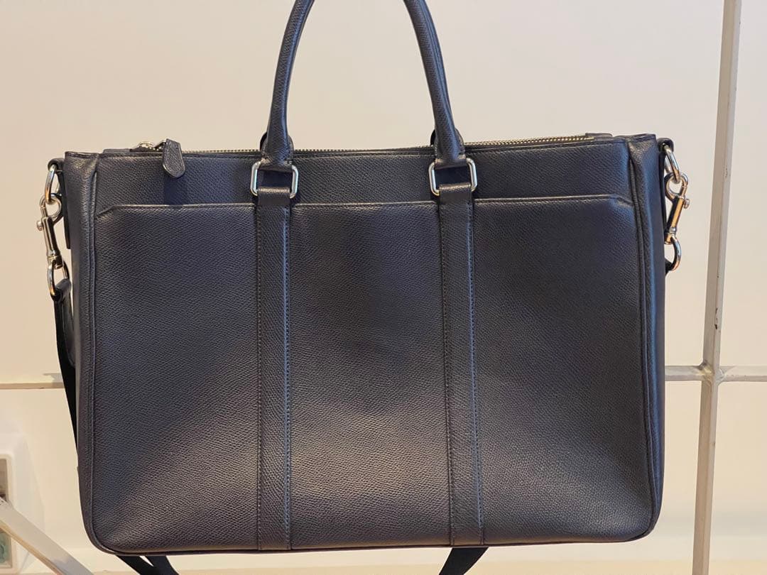 k*9様 COACH ネイビー ビジネスバッグ