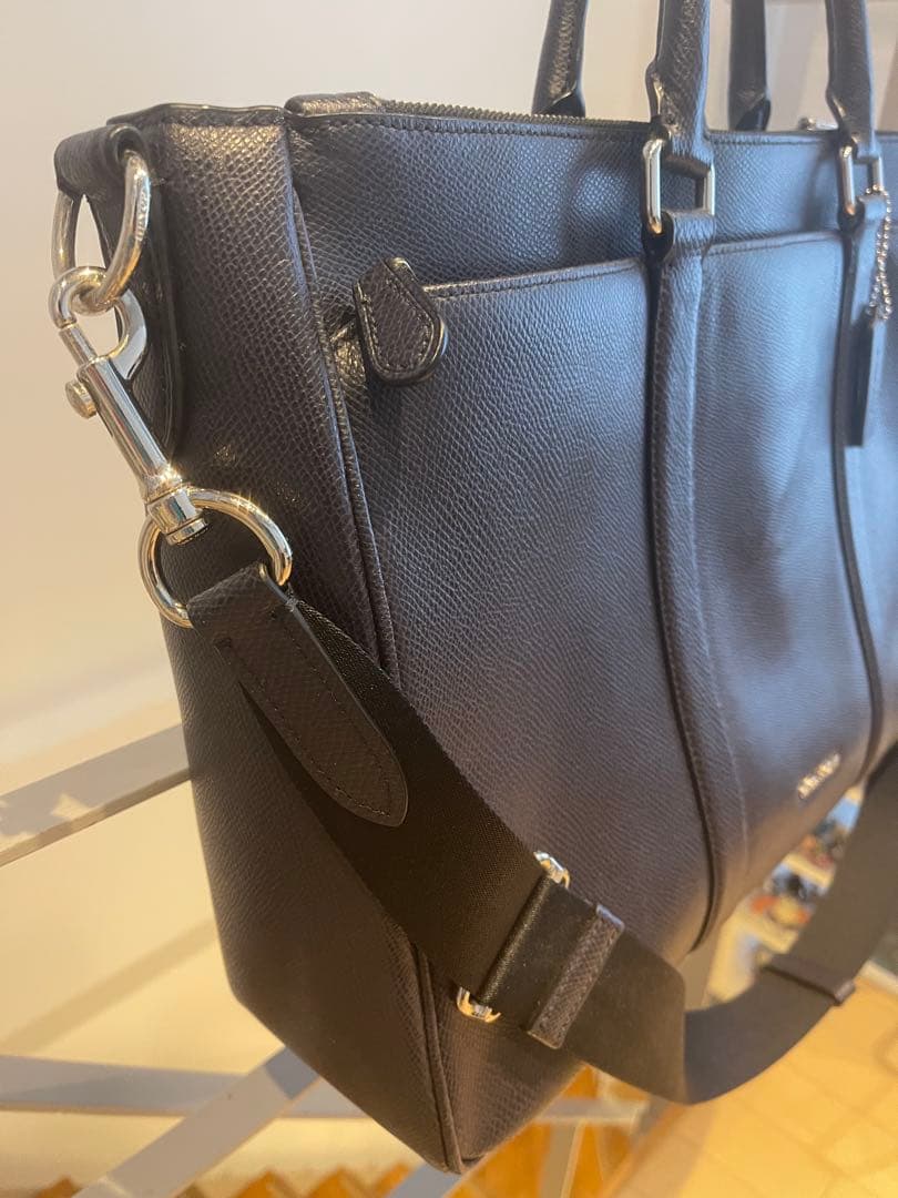 k*9様 COACH ネイビー ビジネスバッグ