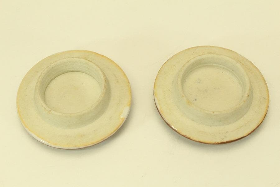 九谷 赤絵金彩 人物紋 徳利 瓶 一対 明治期(ZE587)