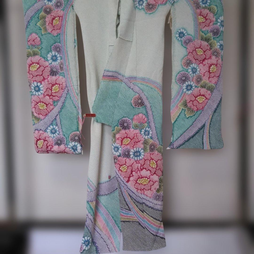 s*n様 藤娘　総絞り振袖未仕立て仮絵羽