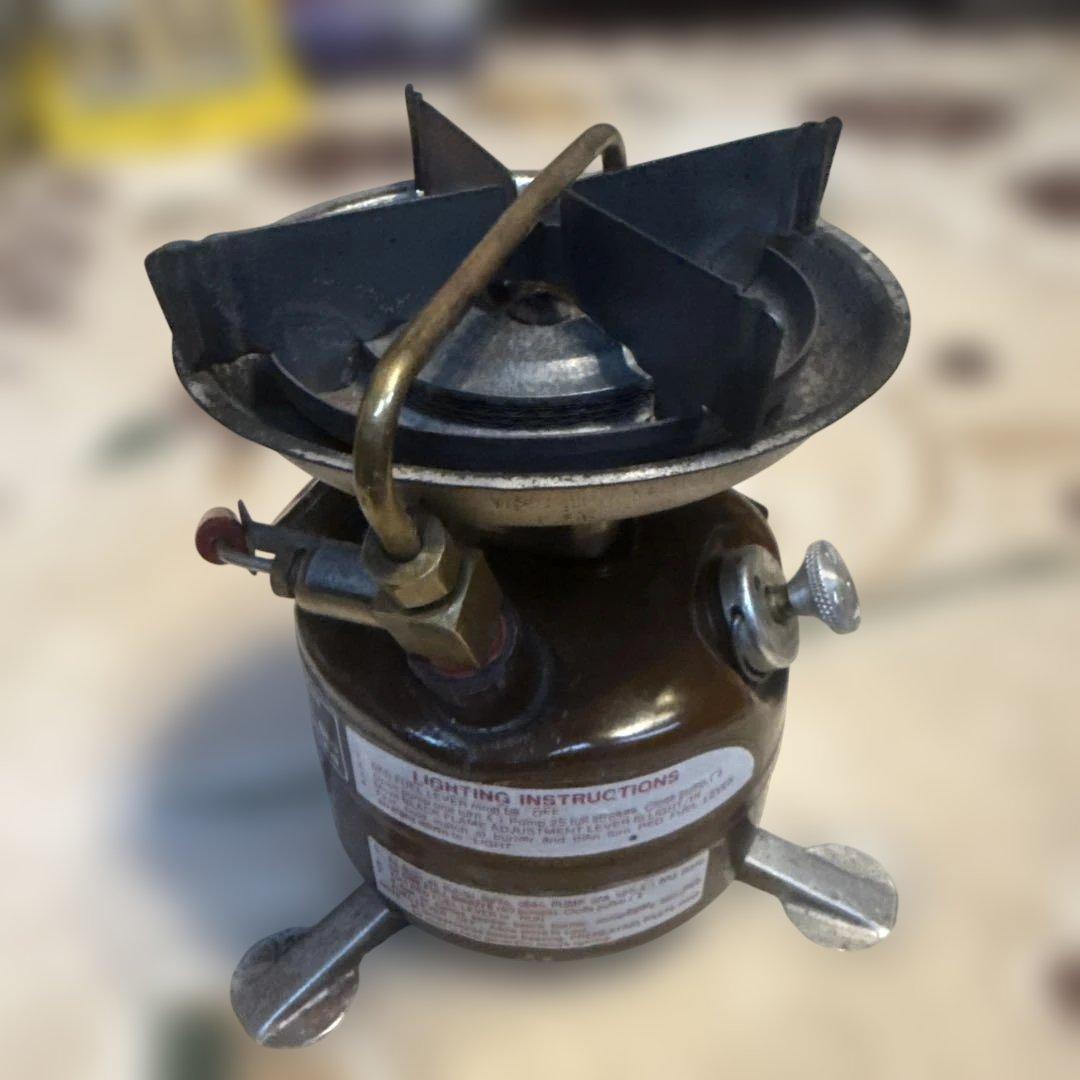 コールマン ピーク1 Peak1 モデル400 ストーブ バーナー 波型五徳 茶