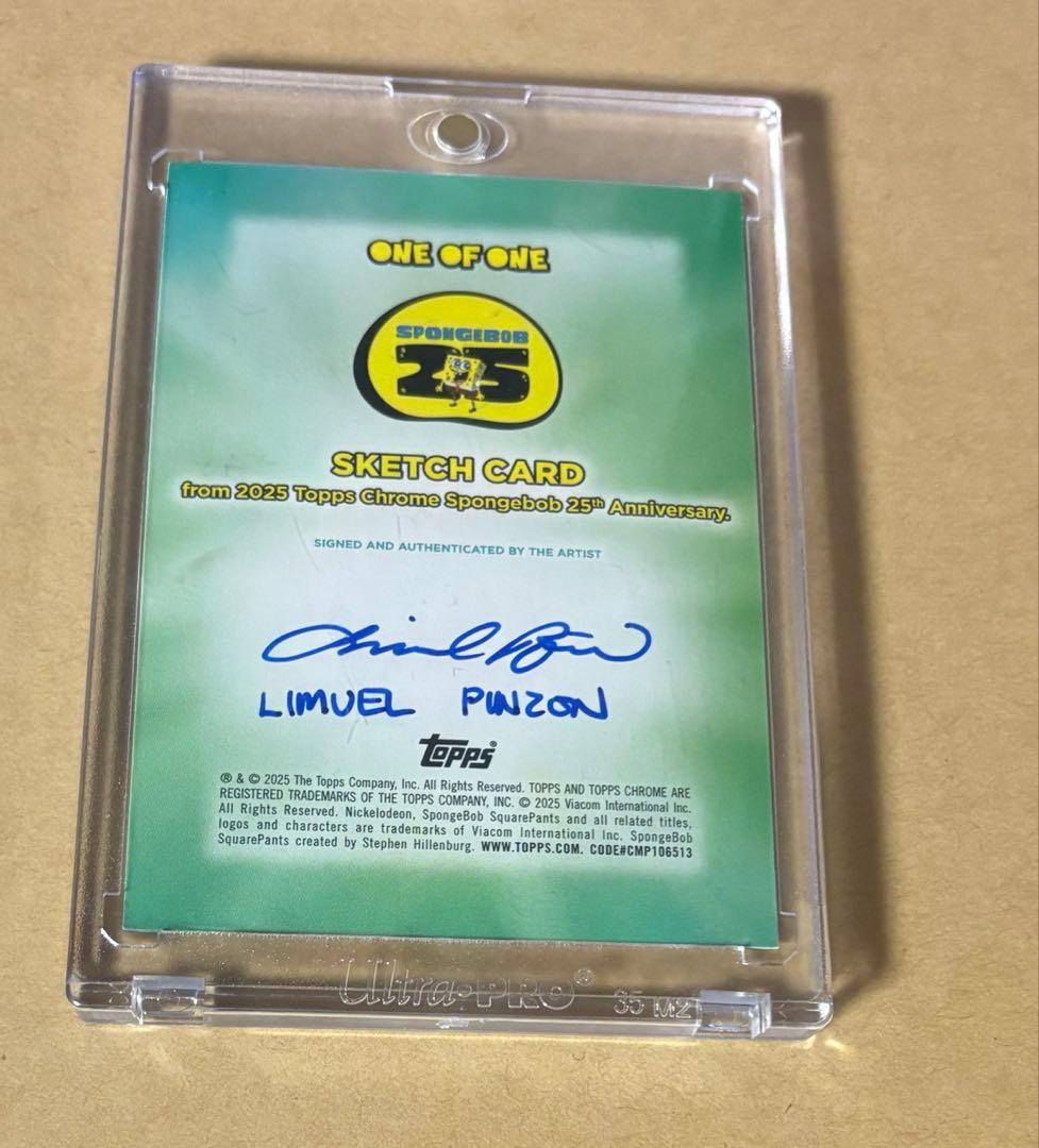 その他 Topps SpongeBob Sketch Card 1of1 Patrick