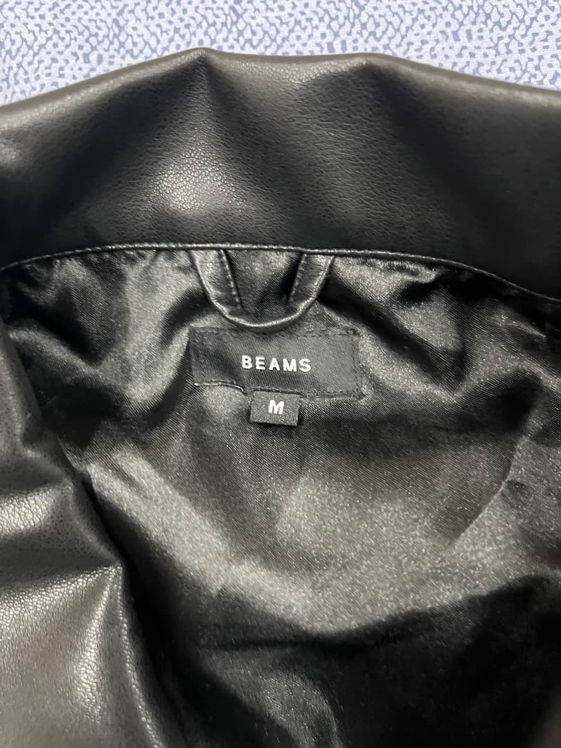 BEAMS シープ レザー ジャケット M