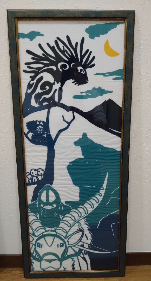 ジブリ手ぬぐい額ぶち