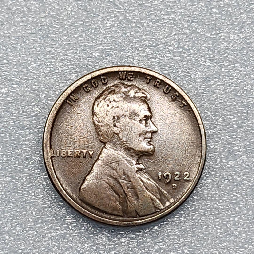 5782. 貴重 極美品 1922年 アメリカ リンカーン 麦 1セント 硬貨