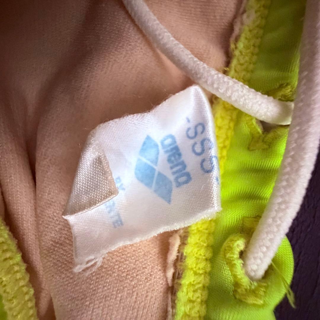 arena 蛍光イエロー 競泳水着 SSSサイズ