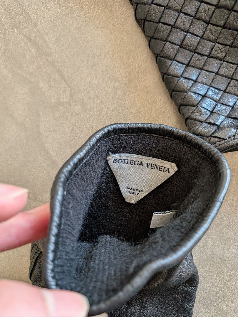 美品・箱付き★ボッテガ/メンズレザーグローブ/イントレチャートレザー グローブ