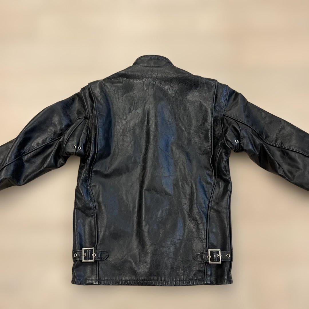 人気定番　Schott　641 立ち襟シングルライダース　３４　ボアライナー付