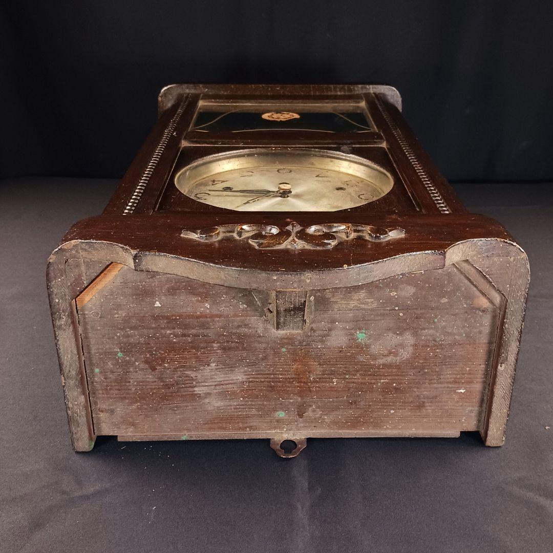 アンティーク 柱時計 壁掛け時計 振り子 ゼンマイ式