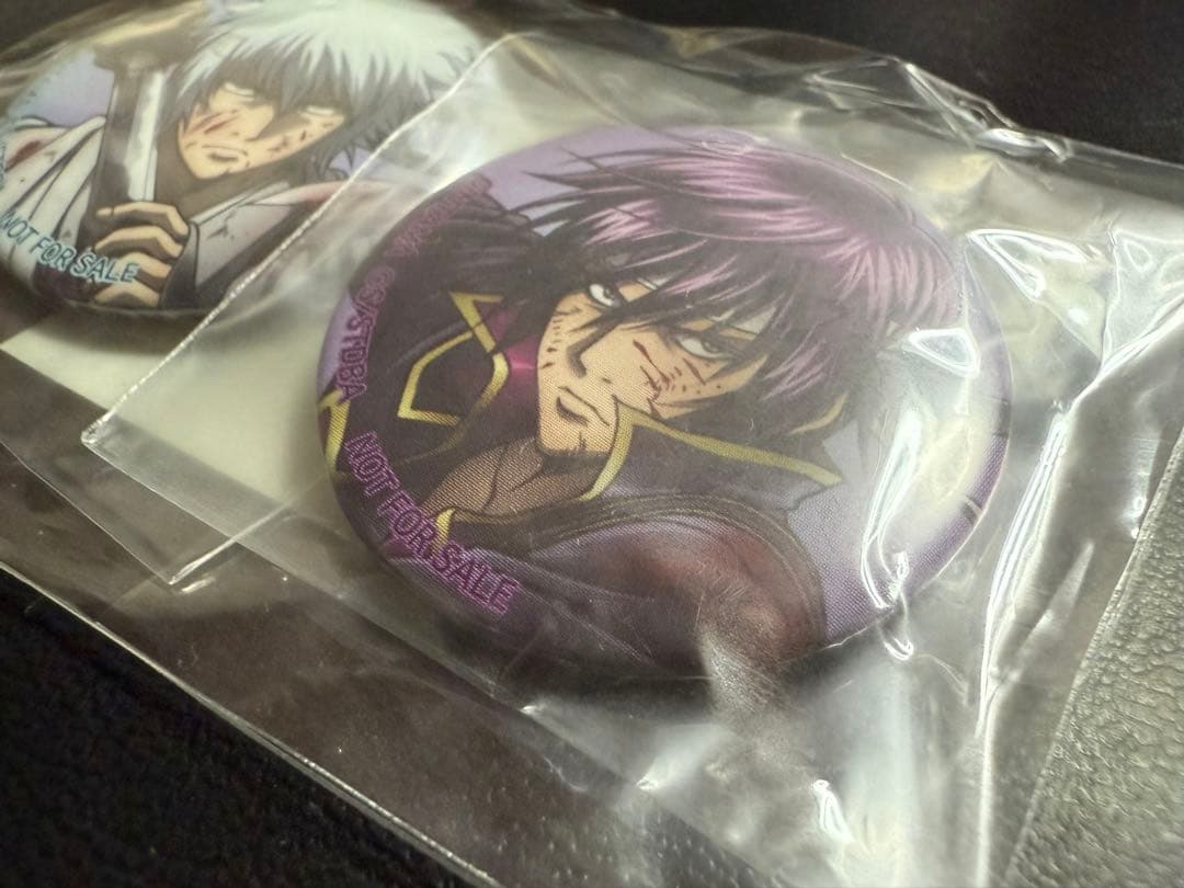 【激レア！新品未開封】銀魂 銀時 高杉 ぬいぐるみペンポーチ 特典 缶バッジ