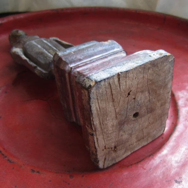 19世紀　タイの木製仏　立像　アンティーク