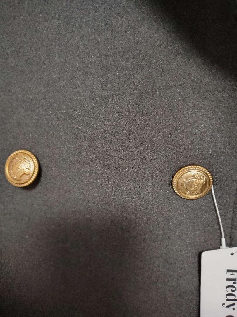 タグ付き 2025AW　fredy emue ウール混ミドル丈Pコート