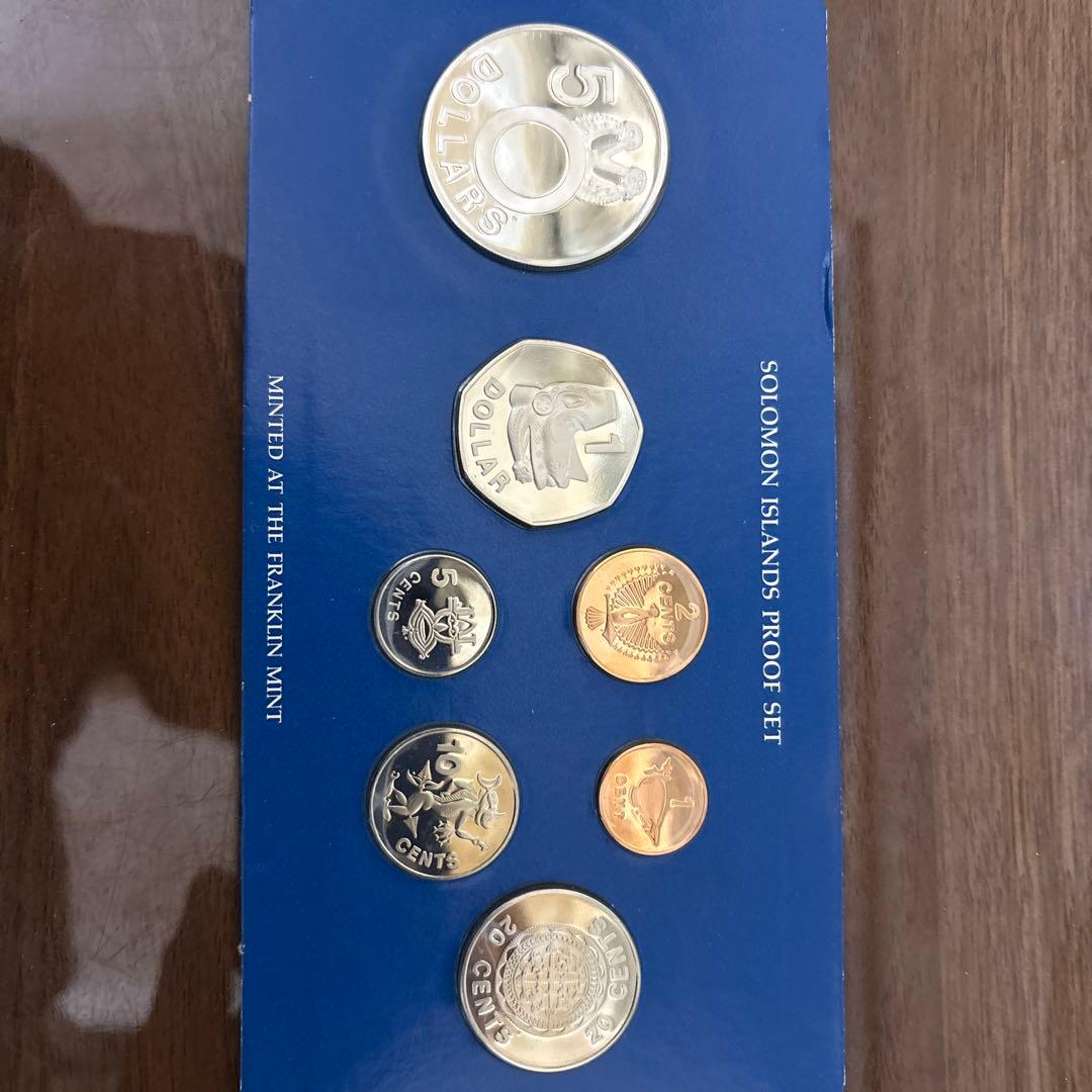 1978年 ソロモン諸島 プルーフ 7種セット（大型銀貨含む・証明書付）
