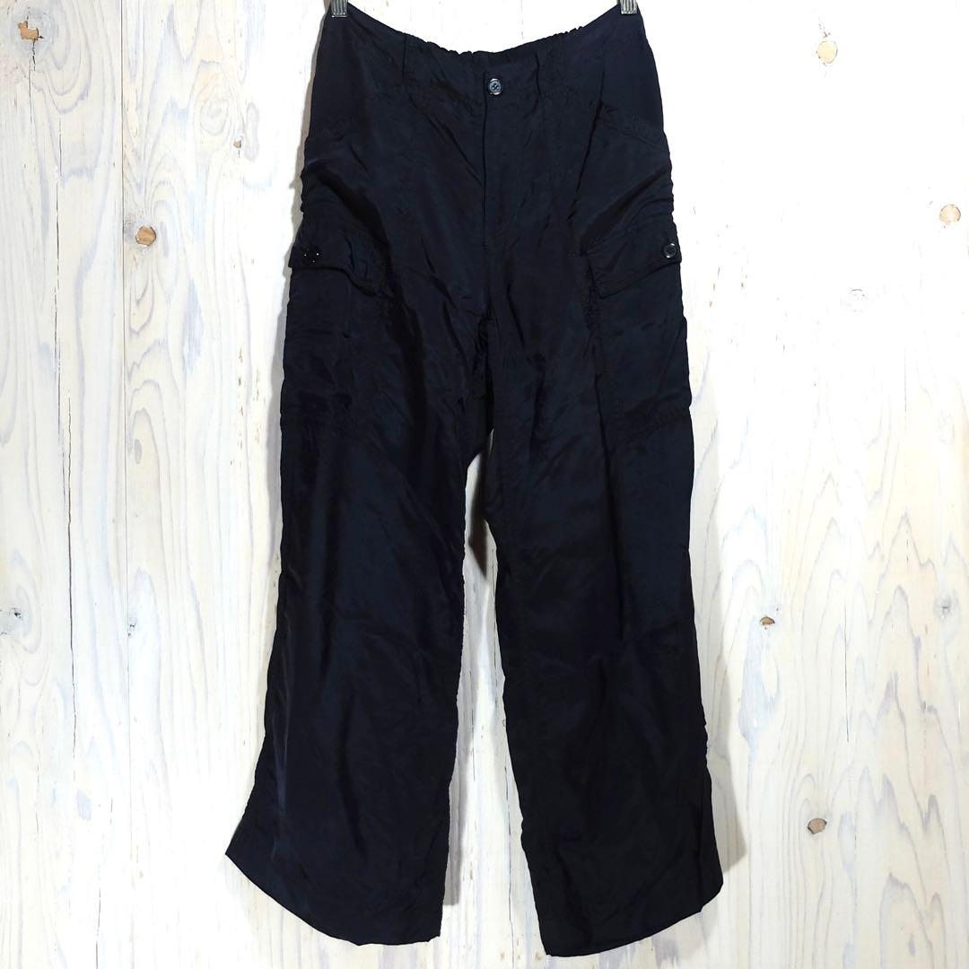 トリコ　コムデギャルソン キュプラ カーゴパンツ S 濃紺