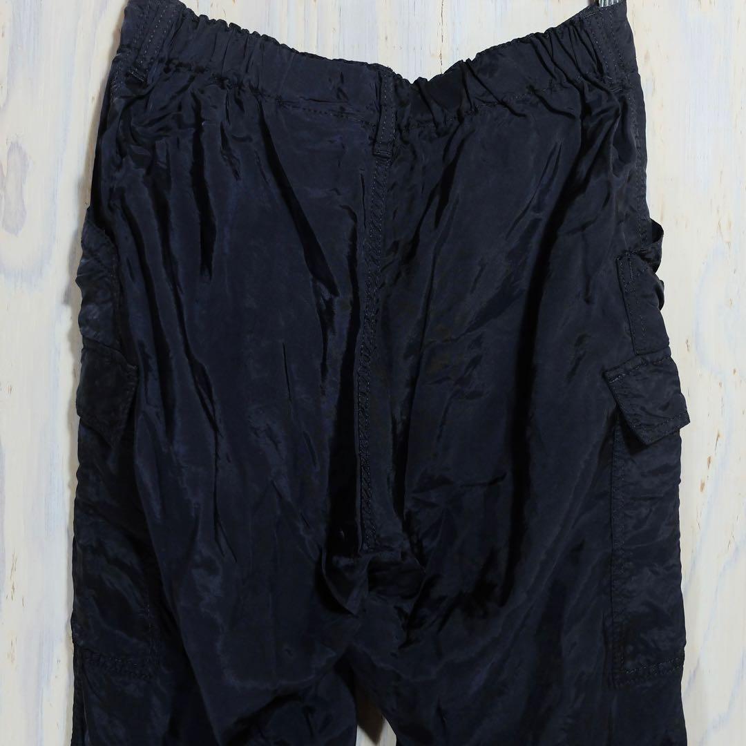 トリコ　コムデギャルソン キュプラ カーゴパンツ S 濃紺