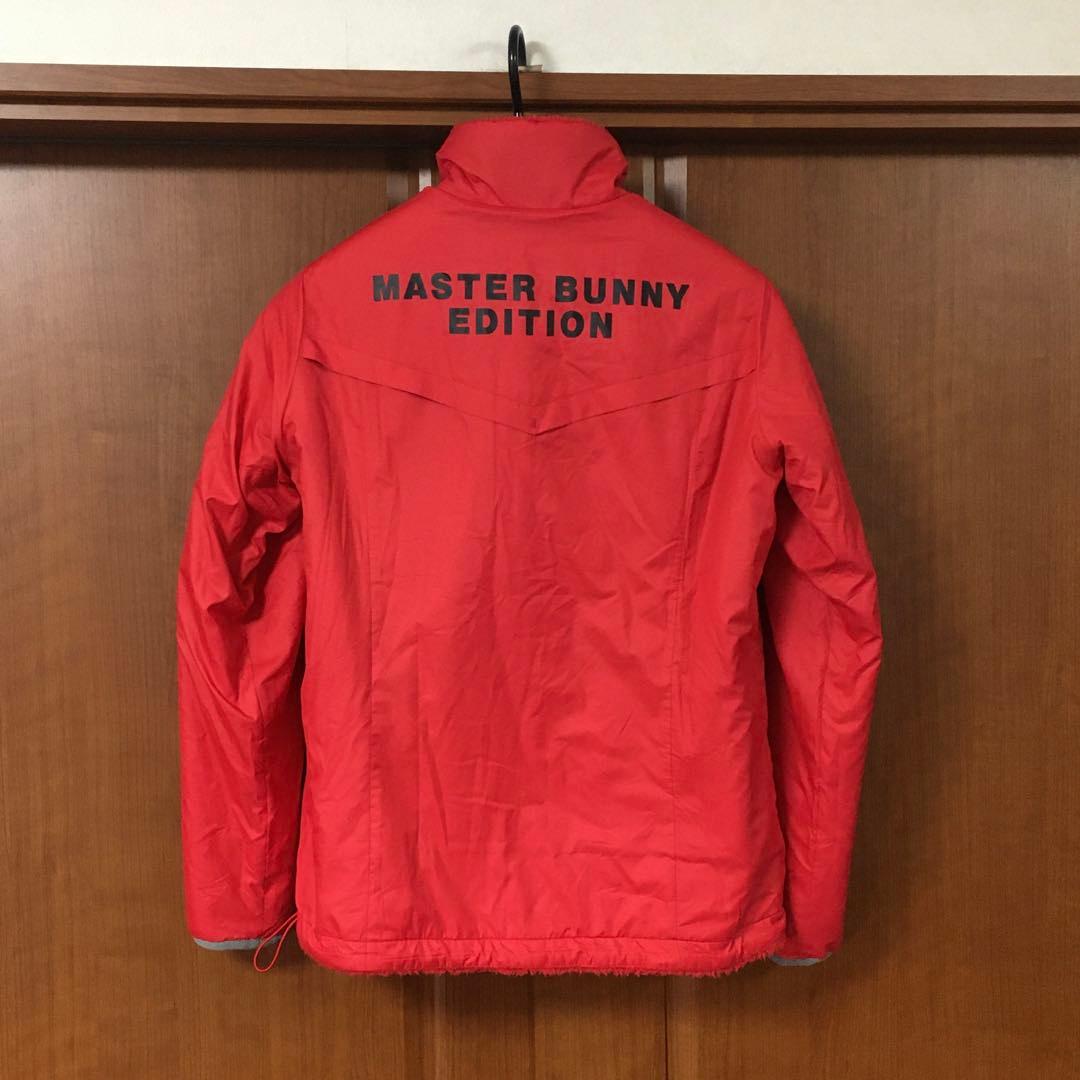 美品　マスターバニー　リバーシブル　ブルゾン　１　赤　フリース　パーリーゲイツ