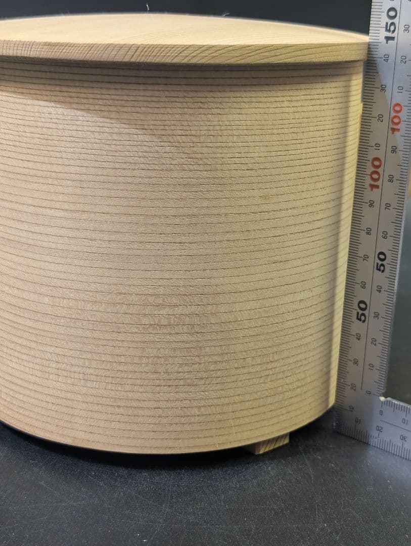 あい 未使用 茶道具 曲水次 水注 曲片口水次 木工芸 紙箱 曲げわっぱ