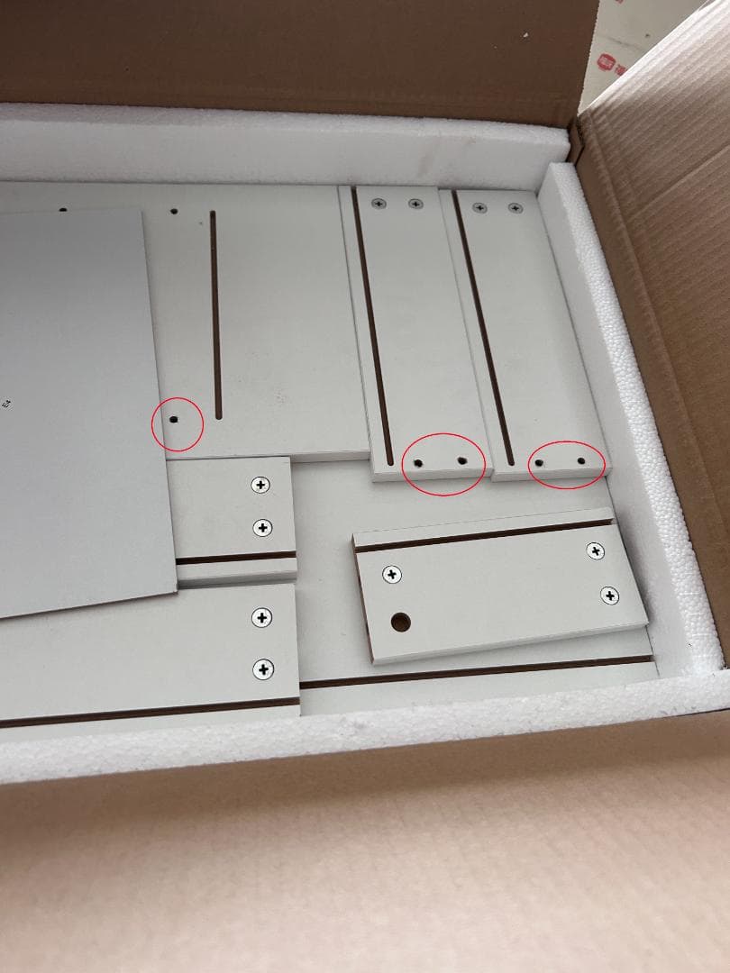 ホワイト ドレッサー・鏡台 訳あり品　写真をご確認 J102-②