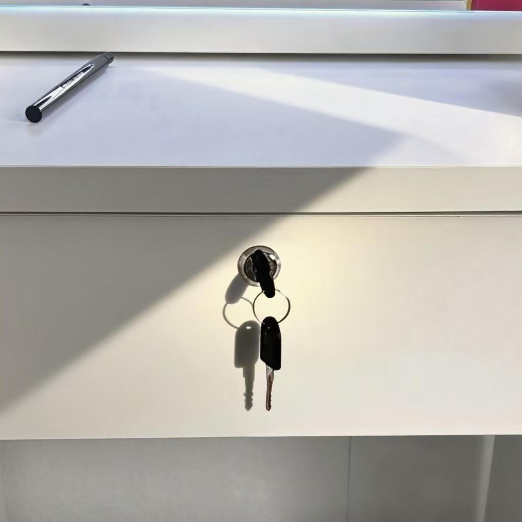 ホワイト ドレッサー・鏡台 訳あり品　写真をご確認 J102-②