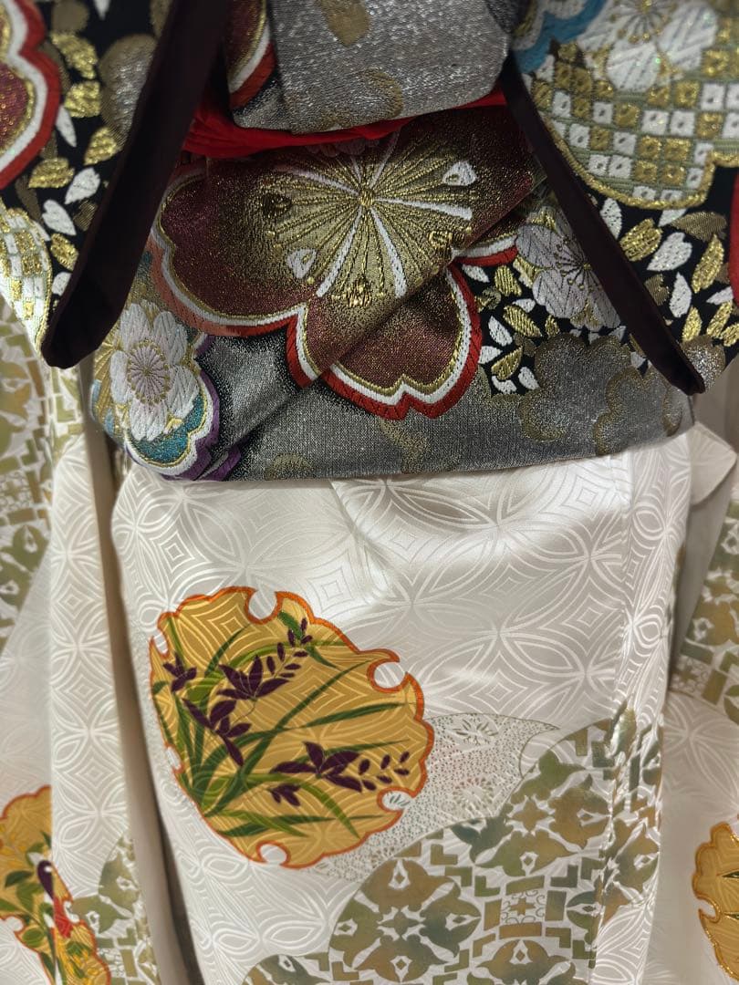 正絹　作り帯　二部式　振袖用