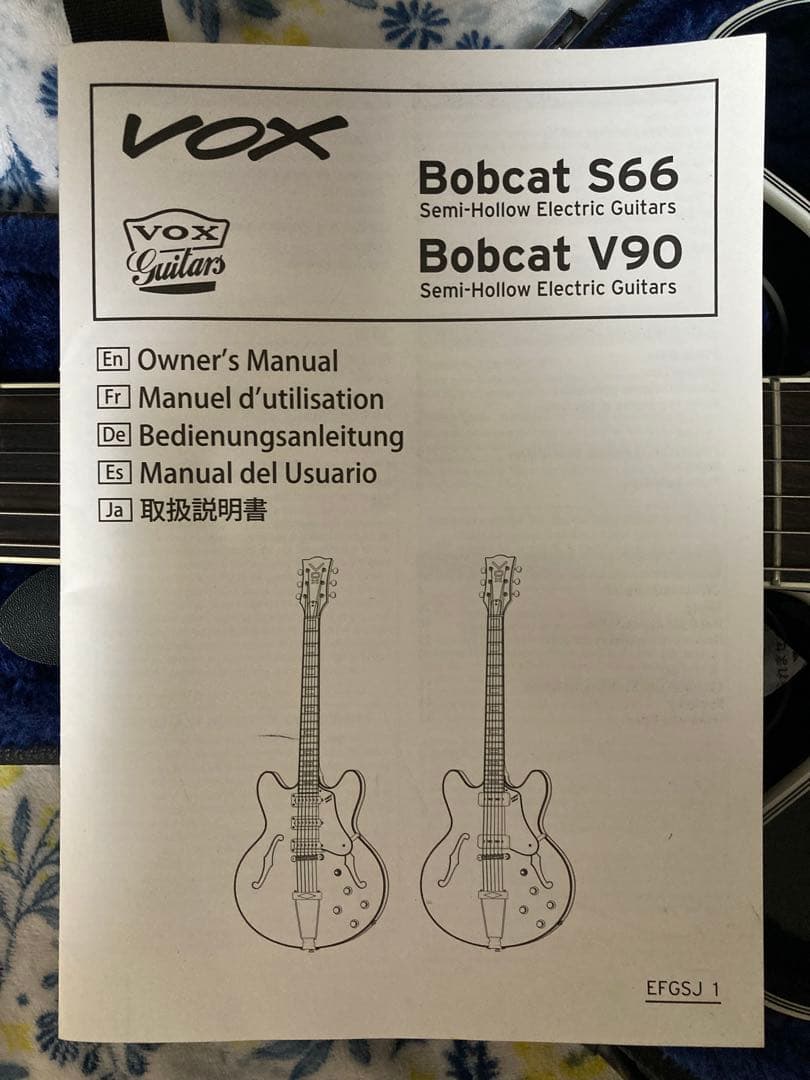 Vox Bob Cat s66 BK 3シングル　セミアコ