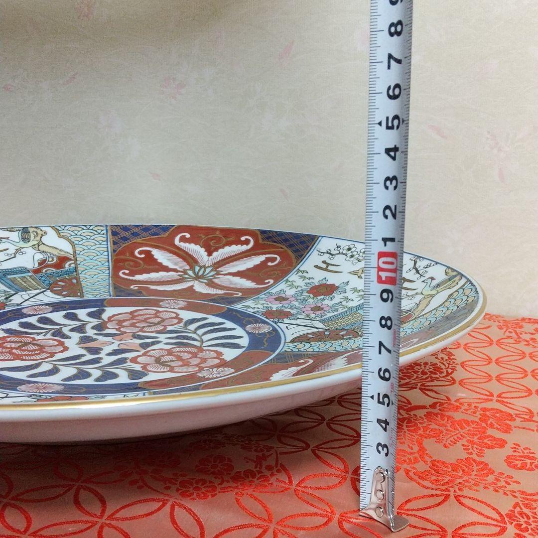 有田焼 ゴールド伊万里 飾り皿 大皿 45センチ　手描き