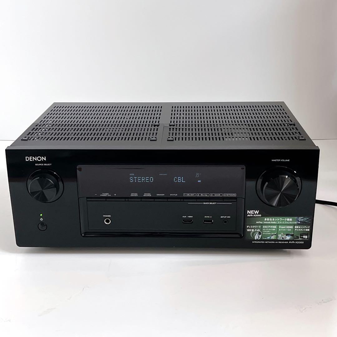 【美品・動作品】 DENON AVR-X2000 AVアンプ7.1ch