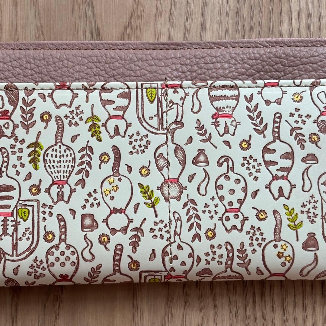 新品未使用❗️友禅文庫 × efffy 猫柄/ 牛革 / 箱・ノベルティ付き