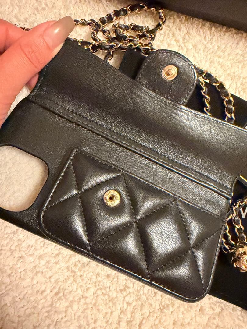 chanel iPhone12ケース マトラッセ