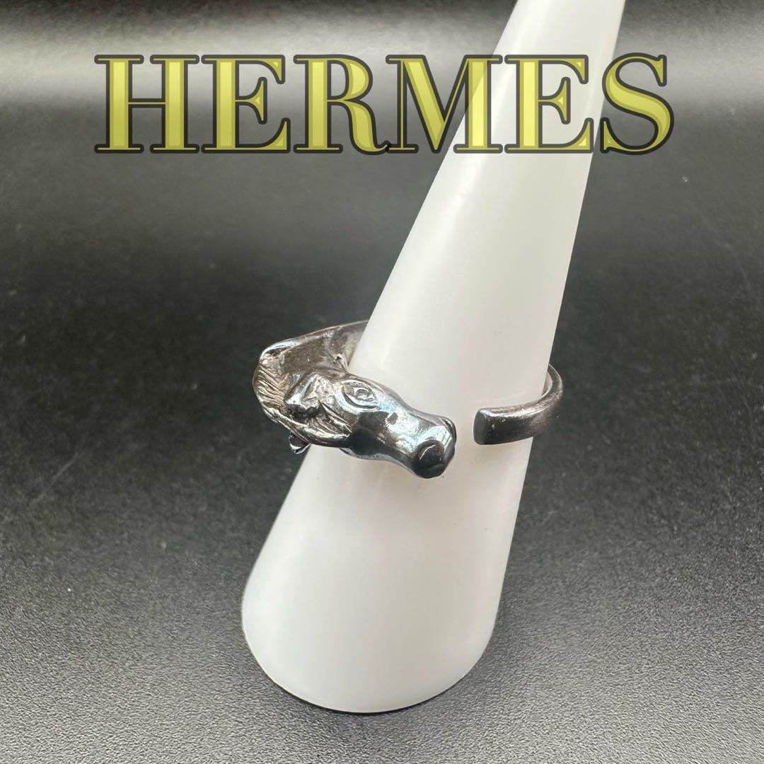 極美品✨　エルメス　HERMES　リング　指輪　シルバー　ホース　1614