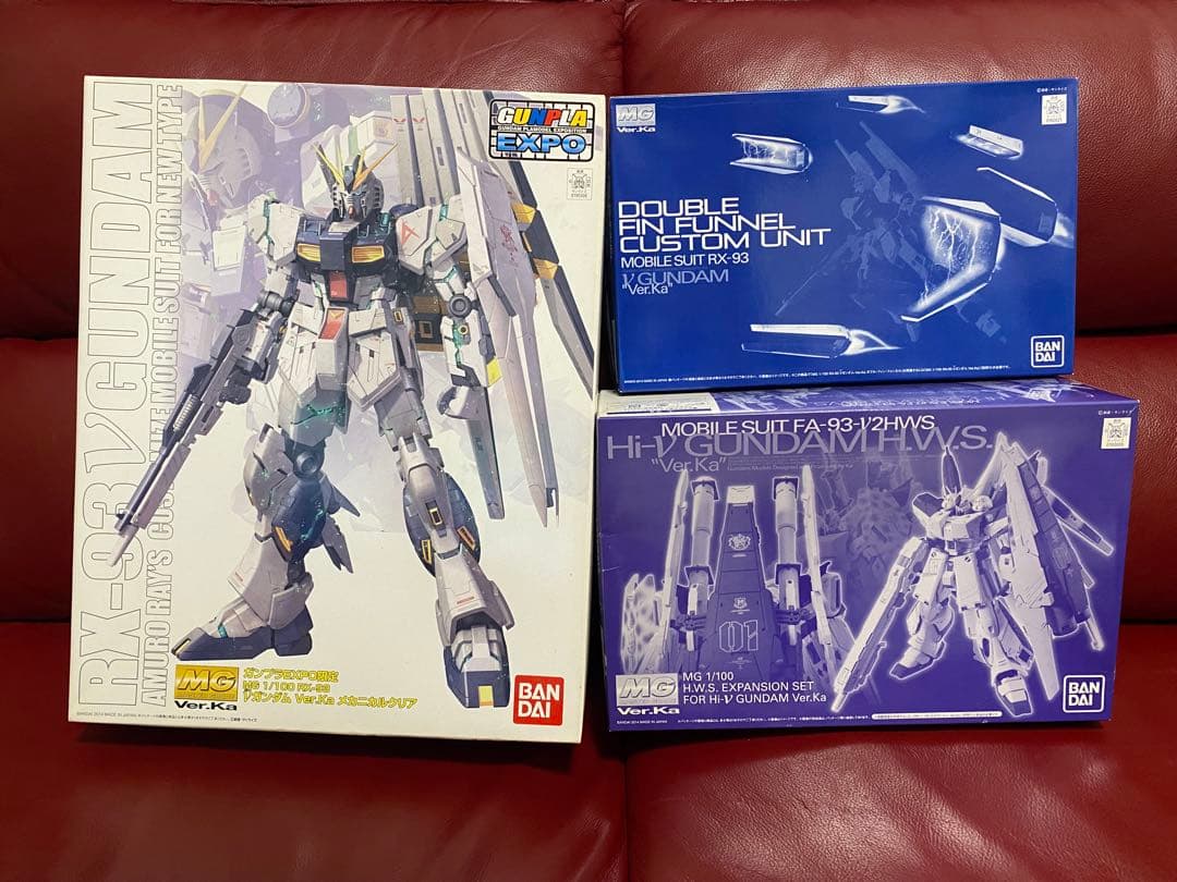 3点 セットMG RX-93 νガンダム V.Kaメカニカルクリア拡張