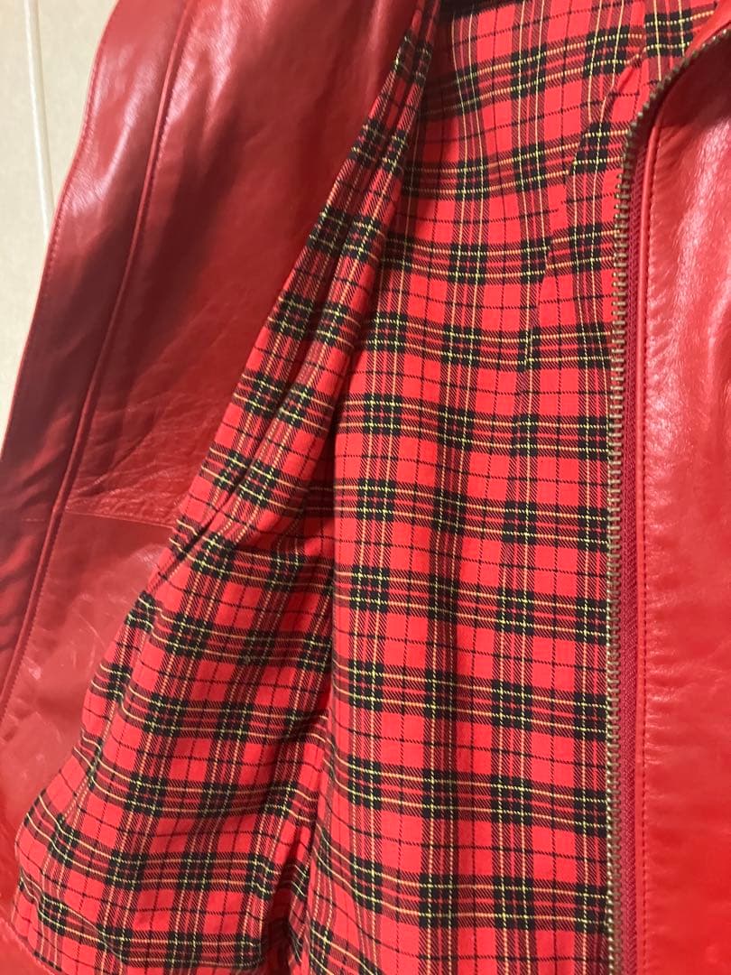 ロンジャン ライダース Liugoo Leathers ホースハイド 馬革レッド