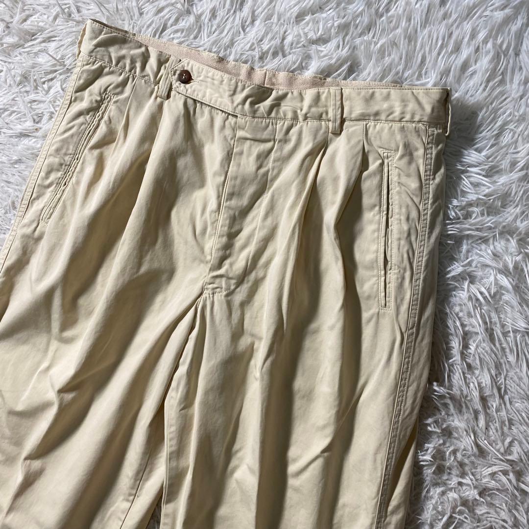 美品】ジョルジオアルマーニ　チノパン　80s〜90s　ヴィンテージ　ワイド　50