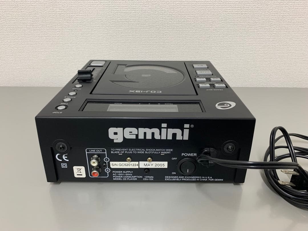 Gemini CDJ-5X CDプレーヤー 動作品