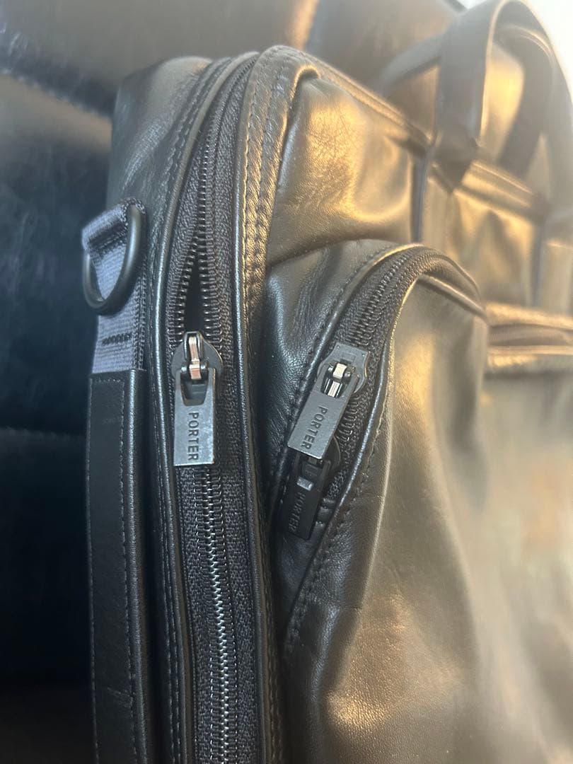 ポーター　ビジネスバッグ ブラック レザー