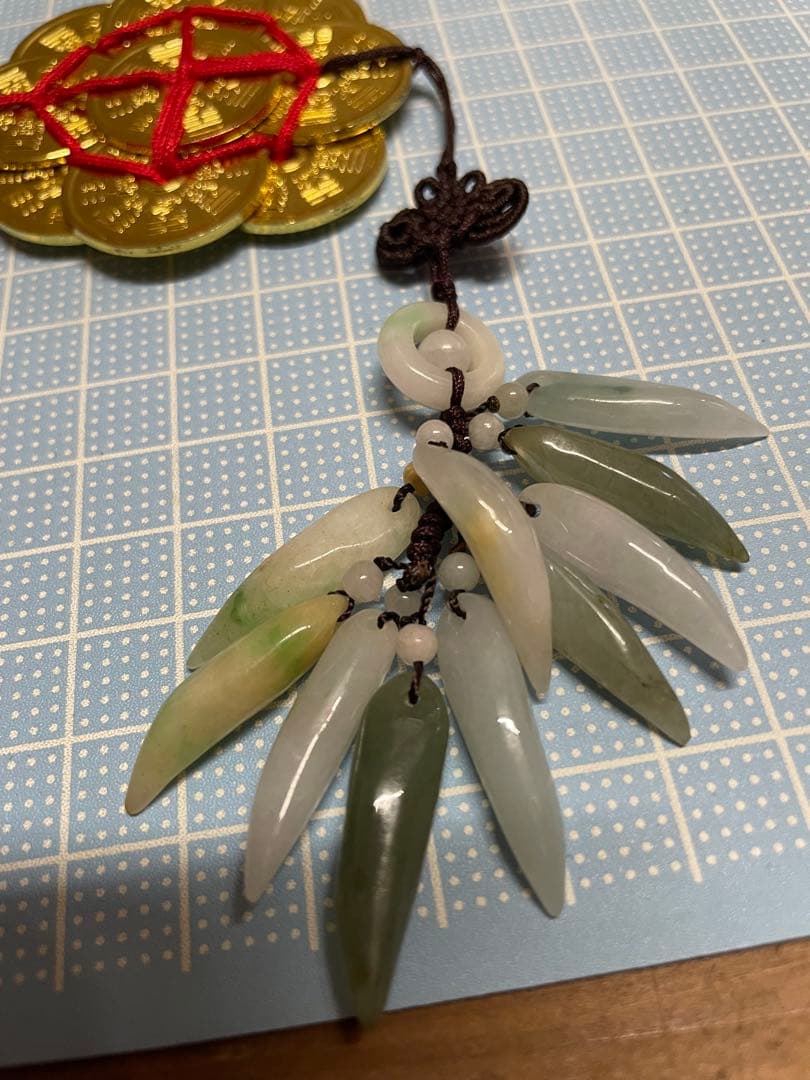 化殺好転九銭【m1506 風水　災い避け 邪気避け　トラブル避け　翡翠】