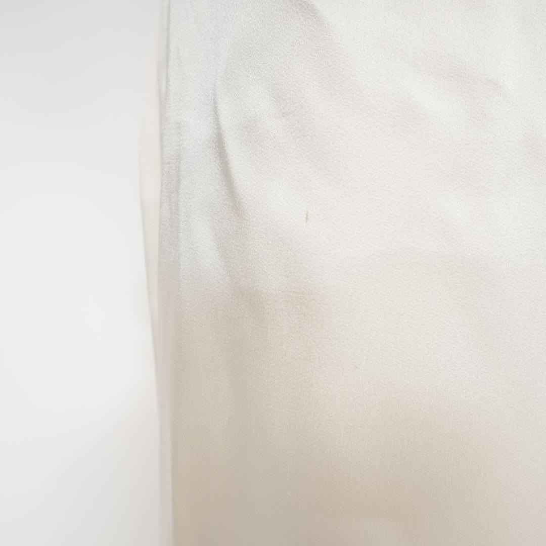 ヴィクトリアベッカム サテンレース切替パーティドレス 白 サイズ38*HD694