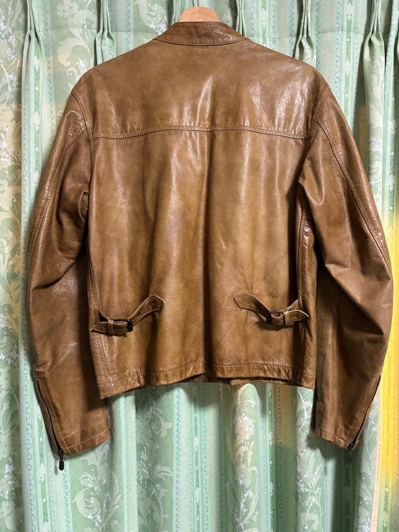 Belstaff レザージャケット イタリア製 S ラムレザー ベルスタッフ