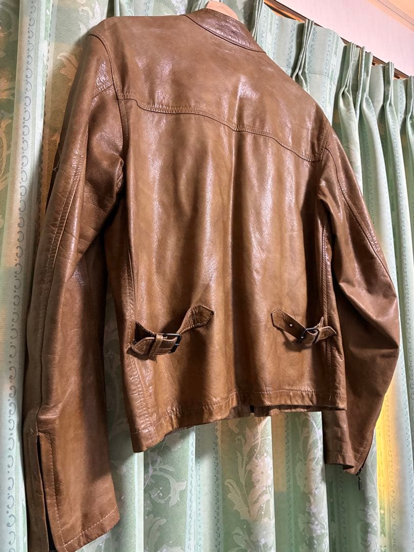 Belstaff レザージャケット イタリア製 S ラムレザー ベルスタッフ