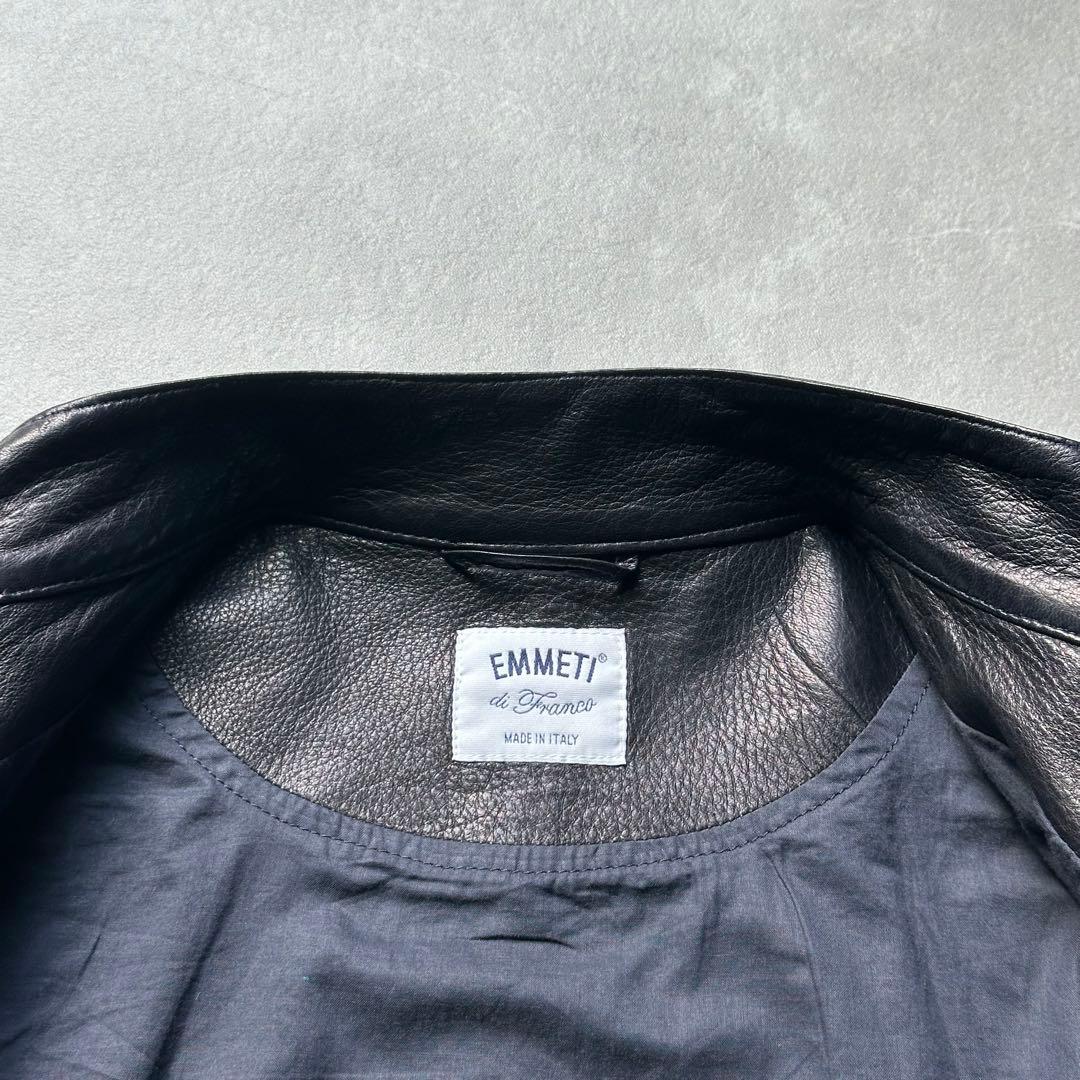 ふ*ん様 極美品 エンメティ ユリ ライダース シングル ラムスキン ダブルジッ