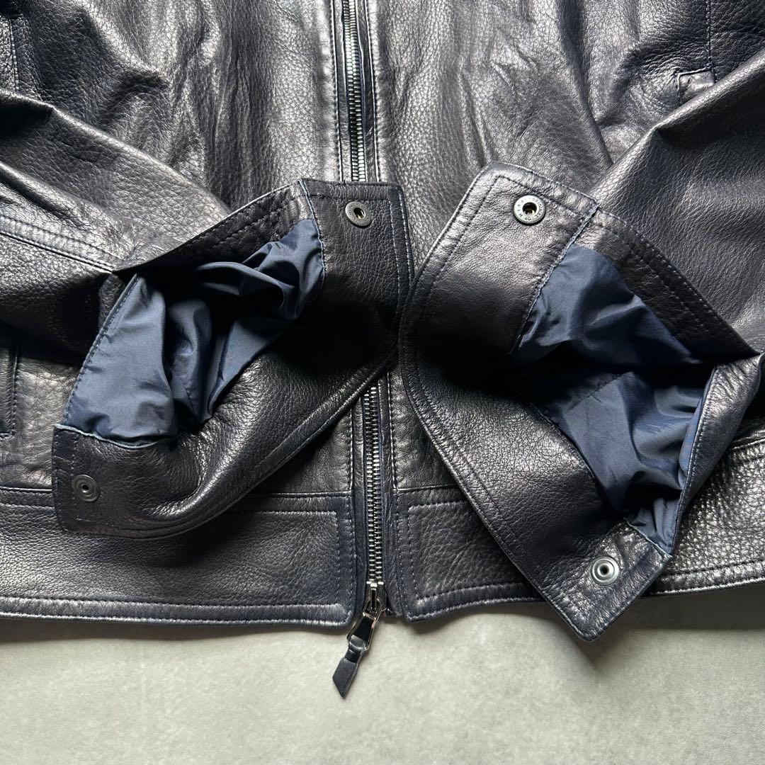 ふ*ん様 極美品 エンメティ ユリ ライダース シングル ラムスキン ダブルジッ