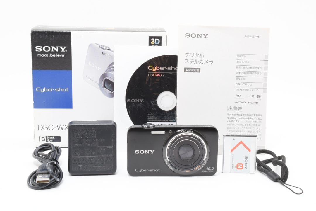 【極美品】SONY Cyber-shot DSC-WX7 ブラック　新品級！