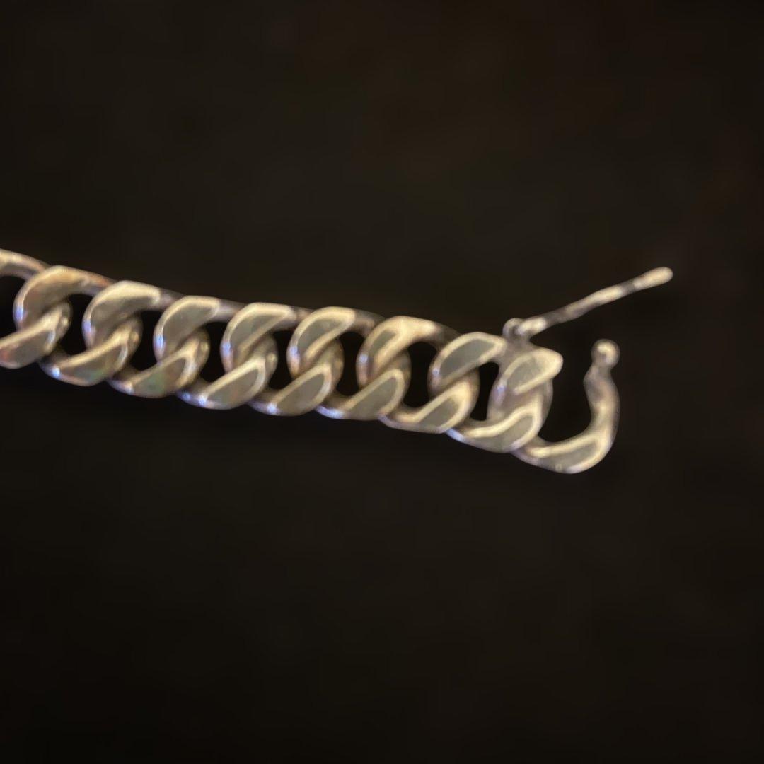 ヴィンテージ IDブレスレット925スターリングシルバーjantiques