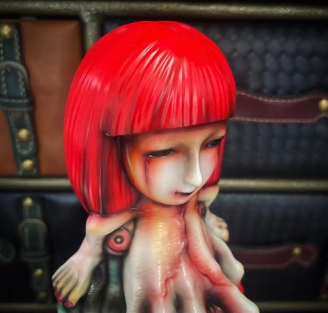 かっこわらい雑貨店 エリザベス Elizabeth 赤髪 ソフビ　フィギュア