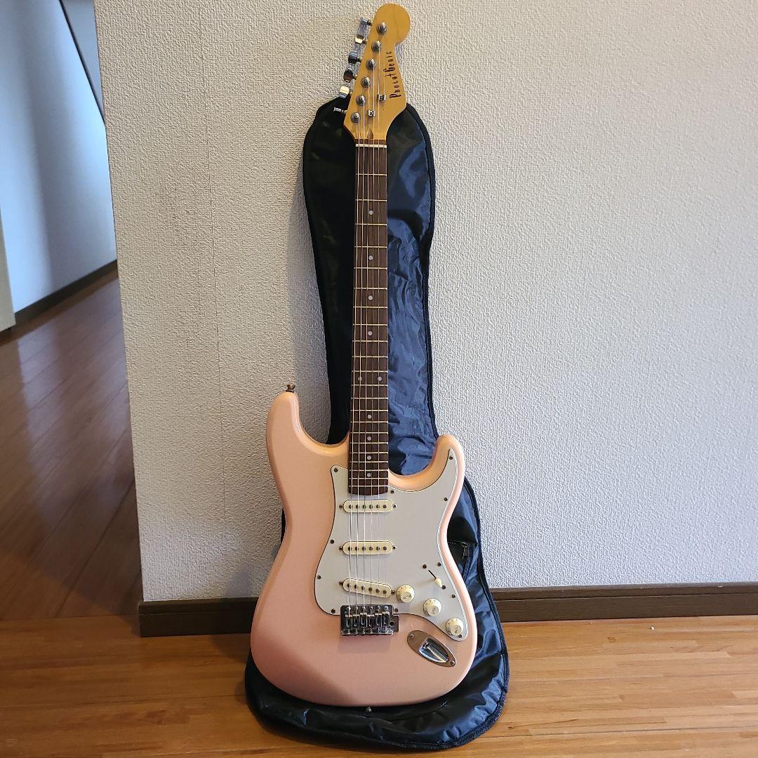ストラトキャスター ピンク ギグバッグ付き