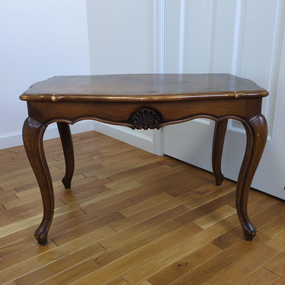 【送料はこちら持ち☆】アンティーク木製クラッシックテーブル　エレガント