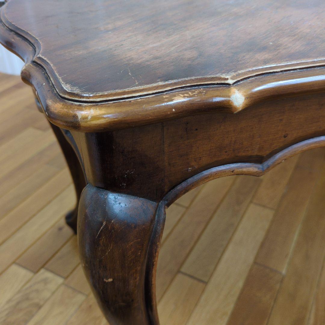 【送料はこちら持ち☆】アンティーク木製クラッシックテーブル　エレガント